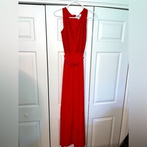 Hot pink formal dress